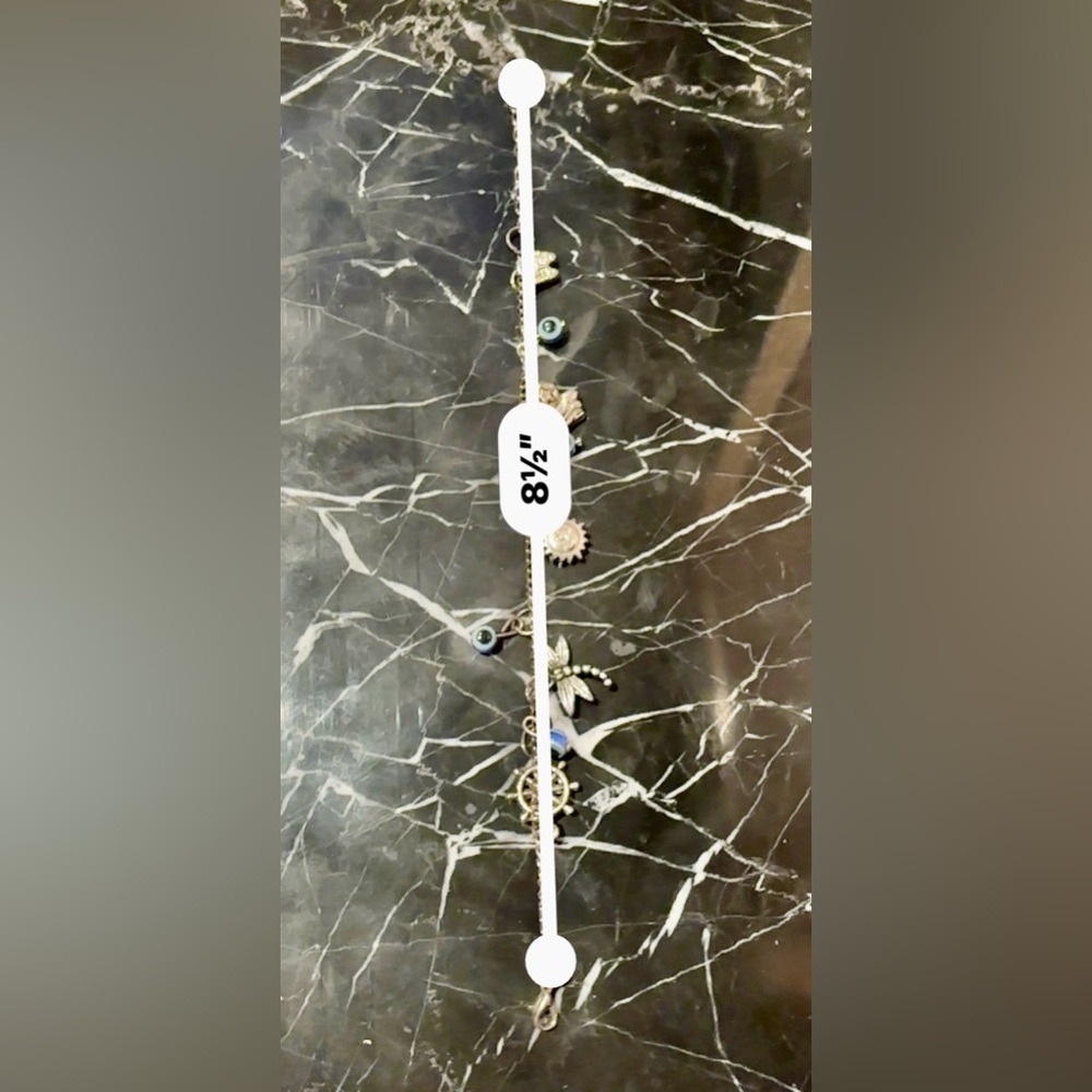 3/$15 - Silver-Tone Charm Anklet/Bracelet - Picture 3 of 7
